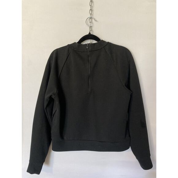 Adidas Black Crop Sweatshirt 10 Inch Up on Back of Neck NWOT Size XS - Picture 2 of 6